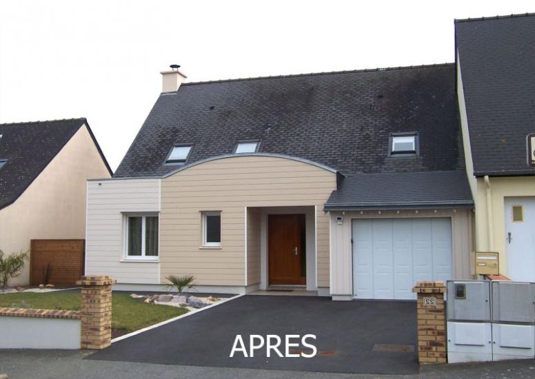 Agrandissement de l'entrée d'une maison à Vitré