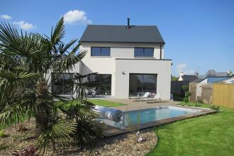 Maison contemporaine piscine châteaubourg